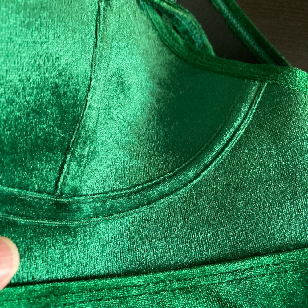 Women's HOAKA SWIMWEAR Bra Top Size S Green - Picture 13 of 16